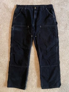 Vintage Carhartt B01 Double Knee Pants Heavy Duty Workwear Carpenter Pants 38x30 - Picture 1 of 6