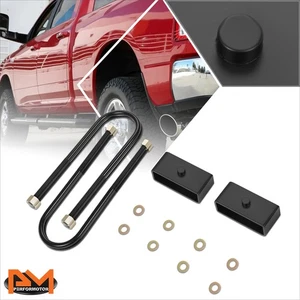 Bloque de elevación nivelación resorte hoja 2" trasero pernos en U para Dodge Ram 1500-3500 03-13 4x4 - Imagen 1 de 7