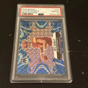 2024 Panini Mosaic NFL Debut Jayden Daniels #272 Reactive Blue Mosaic Prizm (RC) - Bild 1 von 2