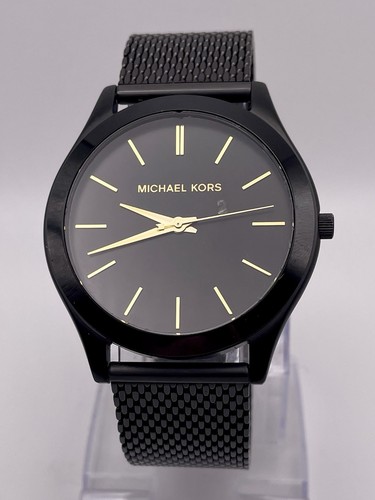Orologio Uomo Michael Kors MK 8607 Tono Nero WR 50M Batteria Nuova