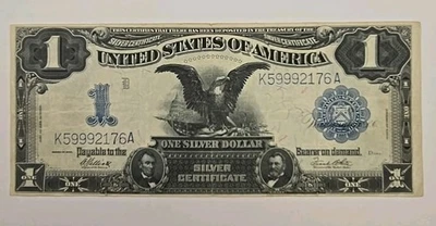 Series Of 1899 $1 Dollar Large Note. Silver Certificate - Image 1 of 4