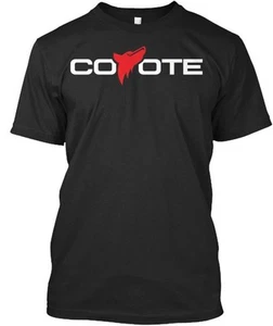 T-shirt Anything Coyote in nera Made the USA taglia dalla S alla 5XL - Foto 1 di 3