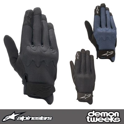 Guantes de moto Alpinestars de cuero para aire declarado - protección certificada CE Foto 1 de 4