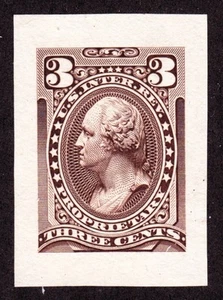 US RB13TC 3c Proprietary Revenue Stamp Trial Color Proof SCV $500 - Picture 1 of 2