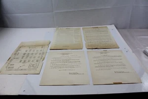 WWII Selective Service Procurement Papers w/ Map Fort Custer Vintage Collectible - Picture 1 of 11