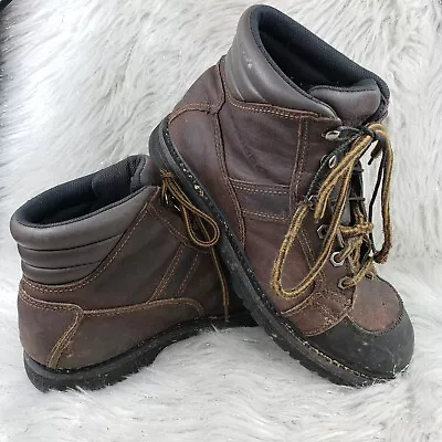 Botas de trabajo de cuero marrón CHINOOK Contractor para hombre talla 11,5 Foto 1 de 4