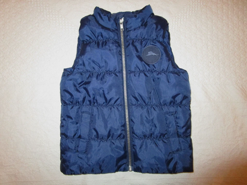 Tommy Bahama Chaleco Acolchado Cremallera Completa Azul Marino Niños 4T Excelente Estado Foto 1 de 2