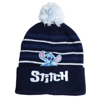 Disney Lilo und Stitch Kinder Wintermütze Bommelmütze Gr. 52 - 54