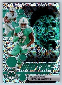 2023 Panini Mosaic No Huddle Silver Disco Montage Jaylen Waddle - Picture 1 of 2