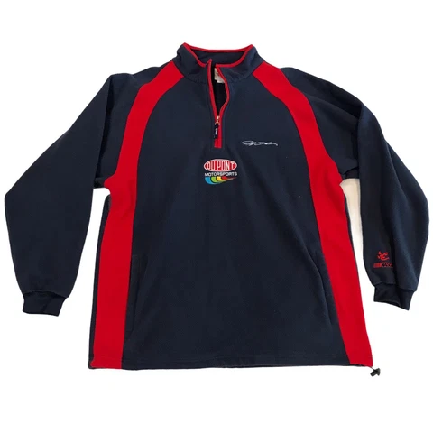 NASCAR Jeff Gotdon Dupont Chase Authentics Fleece Sweatshirt 1/4 Zip Men’s Sz L Cover