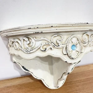 Stunning Vintage Shabby Chic Crystal Wall Shelf - Picture 1 of 7