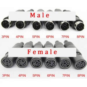 Mini S-Klemmenstecker DIN 3P 4P 5P 6P 7P 8P Signal Netzstecker Male Female - Picture 1 of 4