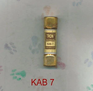 TRON KAB7 SICHERUNG KAB 7 SICHERUNG BUSSMAN 7 AMP 250 VOLT - Bild 1 von 2