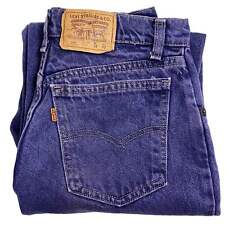 Vintage Levis 560 Jeans 90's Purple Orange Tab High Waist USA Made W29