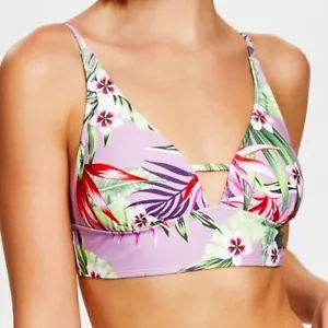 Salt + Cove Junior bedrucktes Front-Tab Bikini Schwimmen Oberteil Größe L - Bild 1 von 6