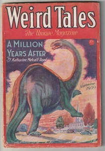 Weird Tales, Nov 1930 CC Senf[cvr] Munn, Quinn, Hamilton, RE Howard, CAS, HPL[v] - Picture 1 of 10
