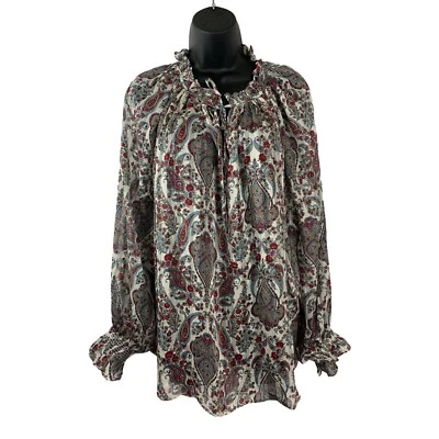 Blusa para mujer H&M talla 14 blanca cachemira manga larga Foto 1 de 4