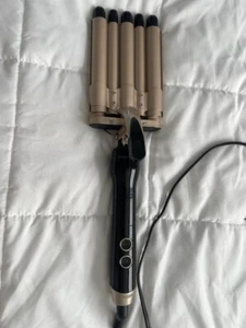 5 Barrel Curling Iron Hair Crimper, Professional Hair Curling Wand Trubeauty - Picture 1 of 5