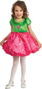 Rubies Girls Strawberry Costume Dress Pink Green (3-4) New - Picture 1 of 4
