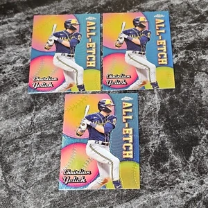 2024 TOPPS CHROME BASEBALL CHRISTIAN YELICH ALL ETCH 3LOT D1 - Picture 1 of 2