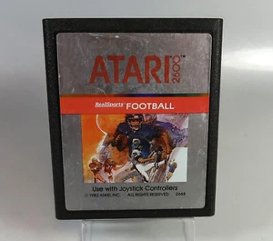 Atari 2600: RealSports FOOTBALL (Silver Label) - cartridge - Tested & WORKS - Picture 1 of 2
