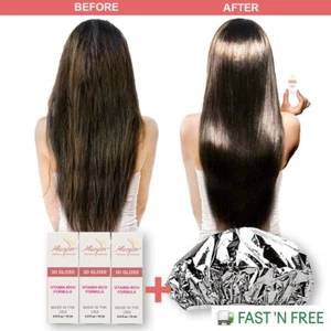 Mavylin 3D GLOSS Ampoules Hair Repair Treatment for Dry or Damaged Hair 3 VIALS - Picture 1 of 7
