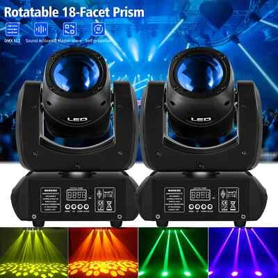 2x 200W LED Beam Moving Head 18 Prisma Gobo Bühnenlicht DMX dj Spot Lichteffekt - Bild 1 von 4