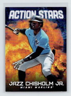 2023 Topps Update Series - Action Stars Jazz Chisholm #AS-30 Miami Marlins - Image 1 of 2