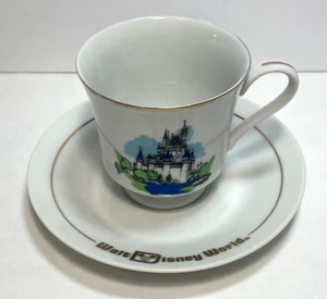 Vintage Walt Disney World Aschenputtel Schloss Tasse & Untertasse Japan - Bild 1 von 7