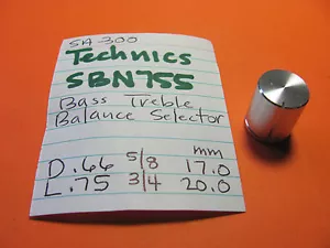 📈RECEPTOR TECHNICS SBN755 TONE BAL SELECT KNOB SA-300 SA-400 SA-500 SA-600 - Imagen 1 de 3