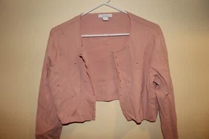 Suéter corto Dress Barn rosa talla 12 - Imagen 1 de 1