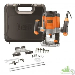 FRESATRICE ELETTRICA B+D KW1200EKA 1200 WATT IN VALIGETTA + 6 FRESE BLACK+DECKER - Foto 1 di 2