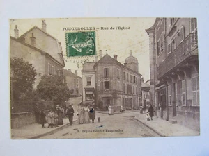 CPA - FOUGEROLLES - 70 HAUTE SAONE - Rue de l'Eglise - Bild 1 von 2