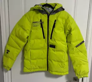 AAPE by A Bathing Ape Adult Hooded Zip Up Down Jacket - Men S/Women M - MRSP$800 - Picture 1 of 14