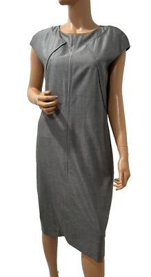 Max mara 连衣裙 42 码大号灰色紧身帽袖。 — 第 1/4 张图片