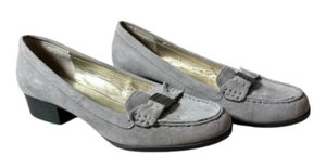 Chaps Percy Gray Fabric Slip On Shoes 1.5 in heel Women's Size 8.5 - Picture 1 of 7