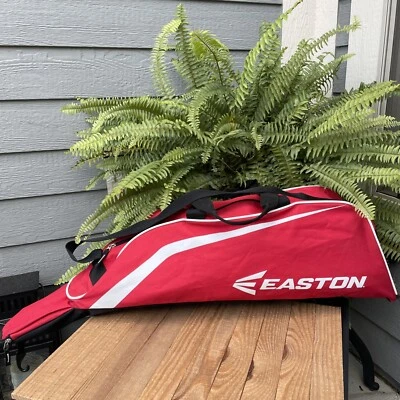 Bolsa de viagem Easton Player beisebol e softbol Fastpitch vermelha preta branca logotipo - Imagem 1 de 4