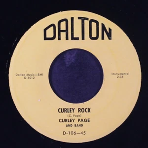 CURLEY PAGE: curley rock / east imperial DALTON 7" Single 45 RPM - Picture 1 of 2
