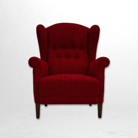 50s, Danish design, completely refurbished chair, furniture wool Cover