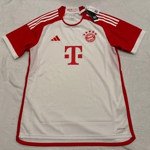 2023-24 Men’s Adidas Bayern Munich Home White Soccer Jersey Large L Germany - Picture 1 of 11