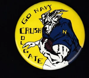 Navy Midshipmen 3" Stadium Souvenir Button Go Navy Crush Colgate - Picture 1 of 1
