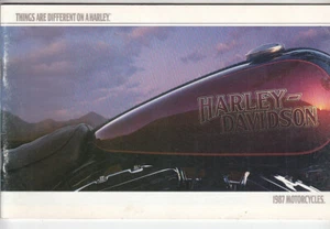 1987 HARLEY-DAVIDSON Small Format US Range Brochure XLH FXR FXST FXLR SOFTAIL - Picture 1 of 5