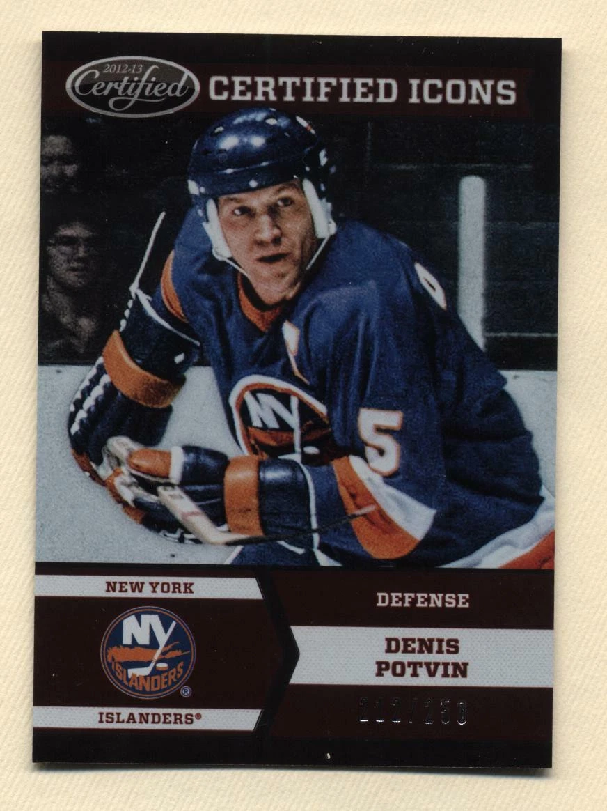 2012-13 Panini Certified Hockey Icons Denis Potvin (Islanders) # 212/250