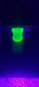Vintage Green Uranium Glass  Toothpic Holder - Picture 1 of 5