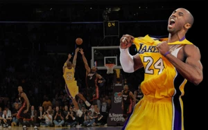KOBE BRYANT LAKERS #24 - LEGENDÄRER BASKETBALLSPIELER - 4x6 Hochglanz gedrucktes Foto - Bild 1 von 1