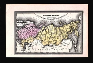 1834 Carey Map Russian Empire Russia Asia Moscow St. Petersburg Tobolsk Siberia - Picture 1 of 2
