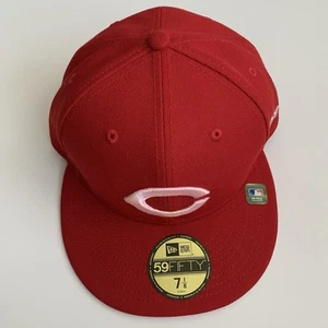 New Era 59Fifty Official Cincinnati Reds Embroidered Fitted Hat Size 7 1/8 - Picture 1 of 15
