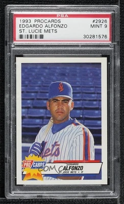 1993 Fleer ProCards Minor League Edgardo Alfonzo #2926 PSA 9 MINT - Image 1 of 2