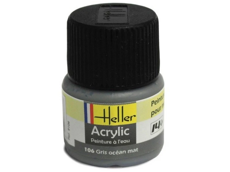 HELLER Gris océan mat Heller 106 acrylique - 12ml - HELLER 9106