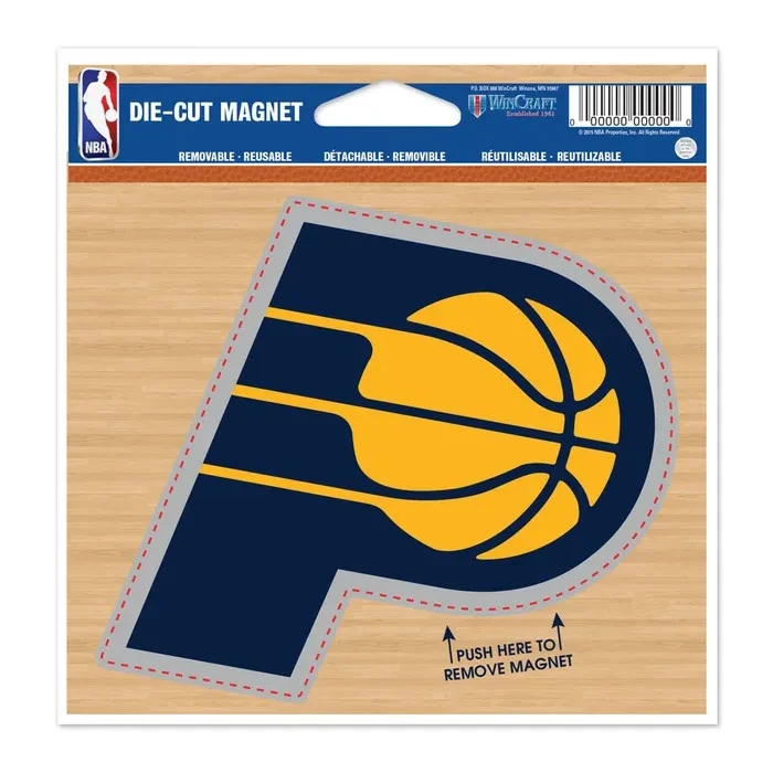 INDIANA PACERS 5" DIE-CUT MAGNET FOR INDOOR OR OUTDOOR USE HIGH QUALITY - Image 1 of 1